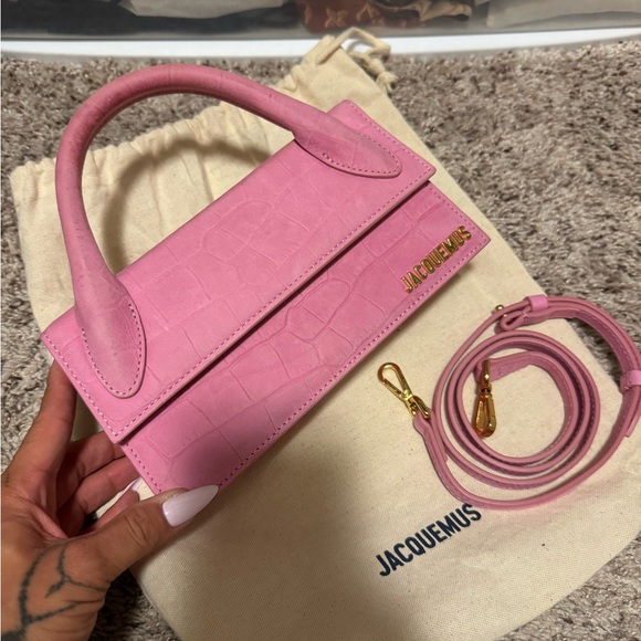 Jacquemus Pink Mini Bag with Gold Accents - Picture 1 of 3